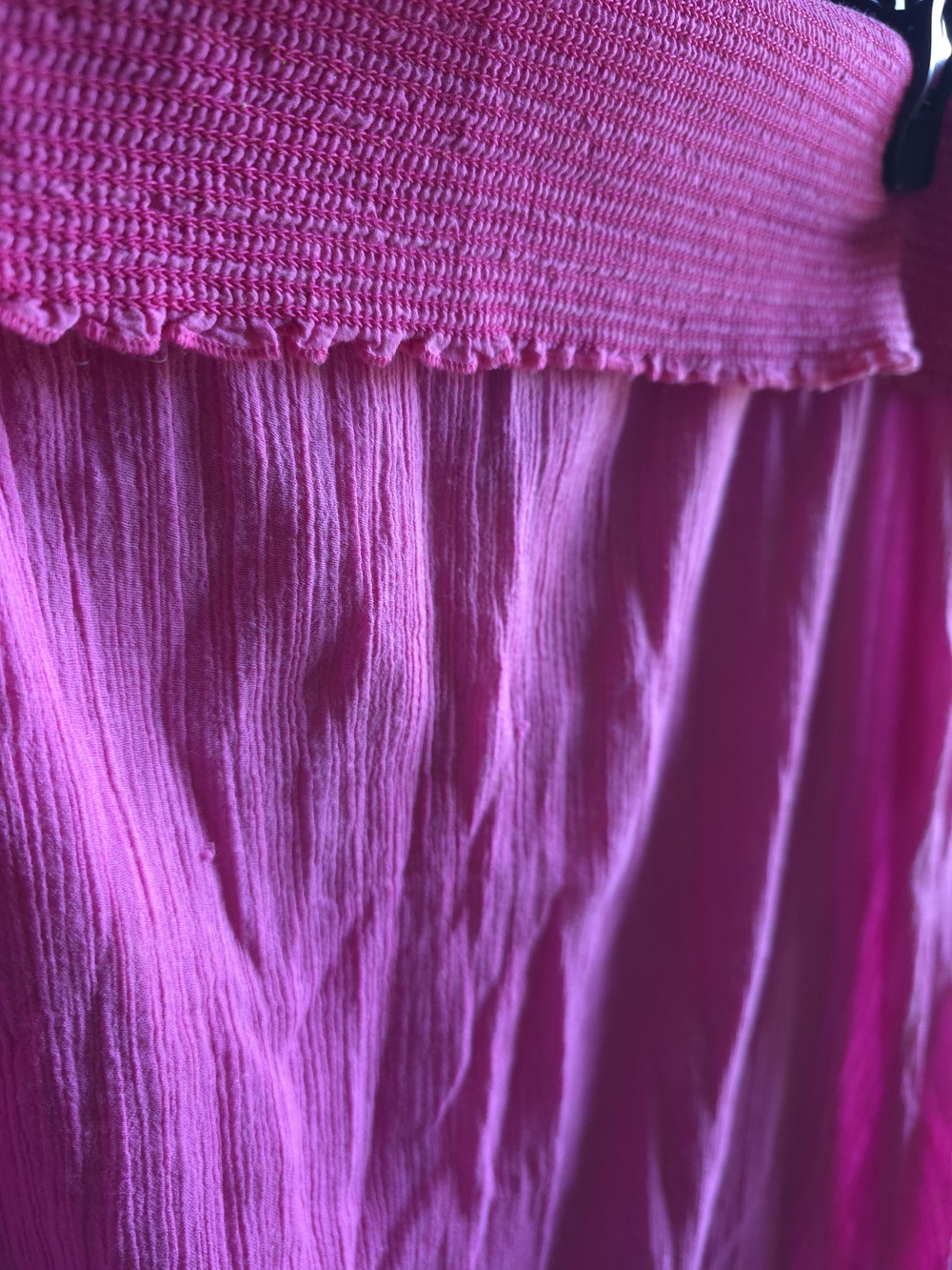 Ralph Lauren Hot Pink Smocked Maxi Skirt - Picture 3 of 4